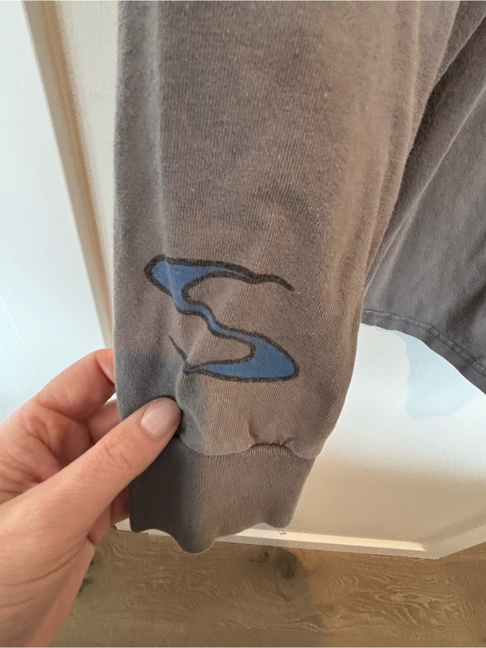 Men's BAIT Gray Long-Sleeve Graphic Tee - Picture 7 of 8